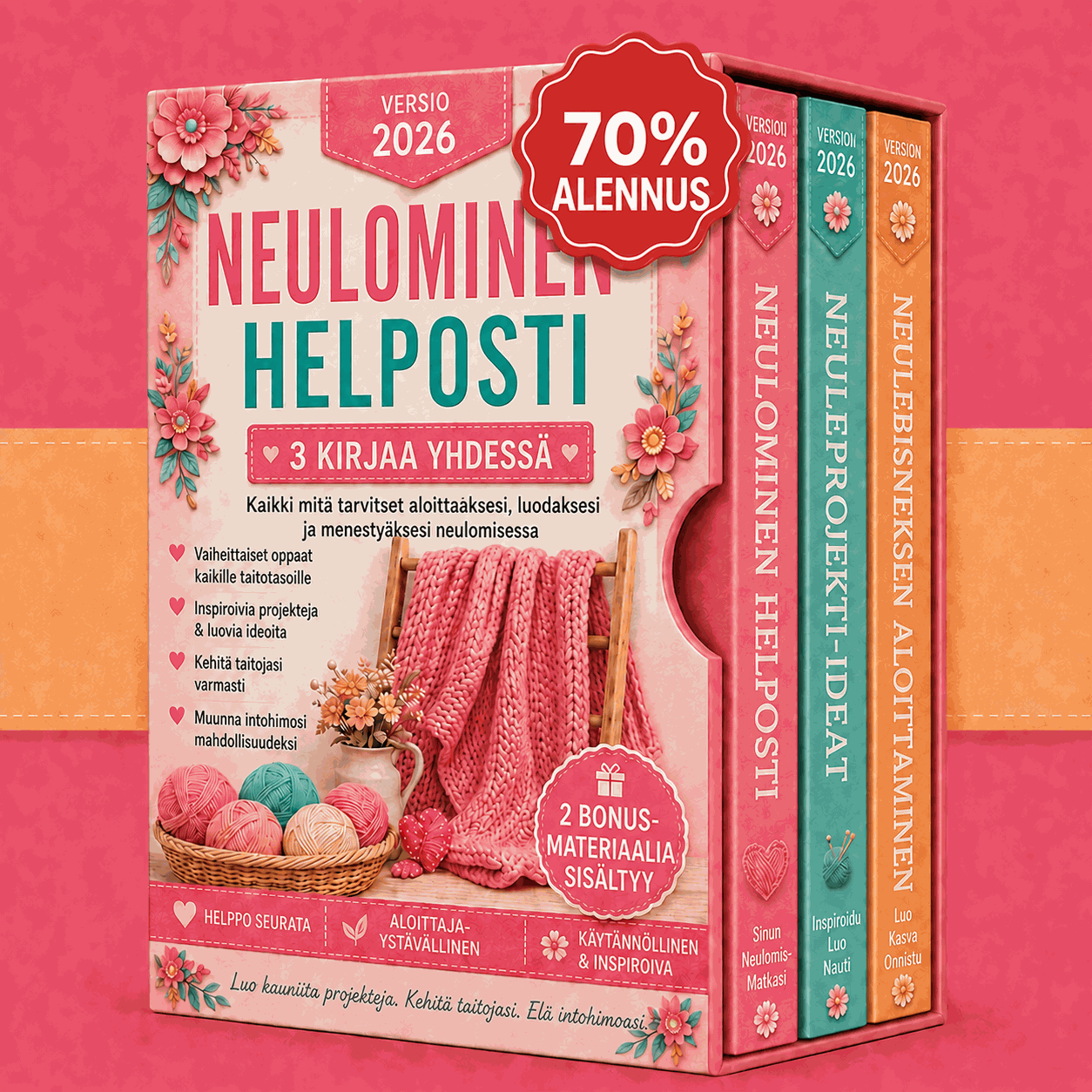 Neulonta Helpoksi – 3 Kirjaa Yhdessä