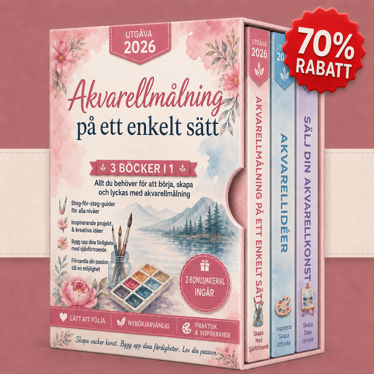 Akvarellmålning Gjort Enkelt Bundle