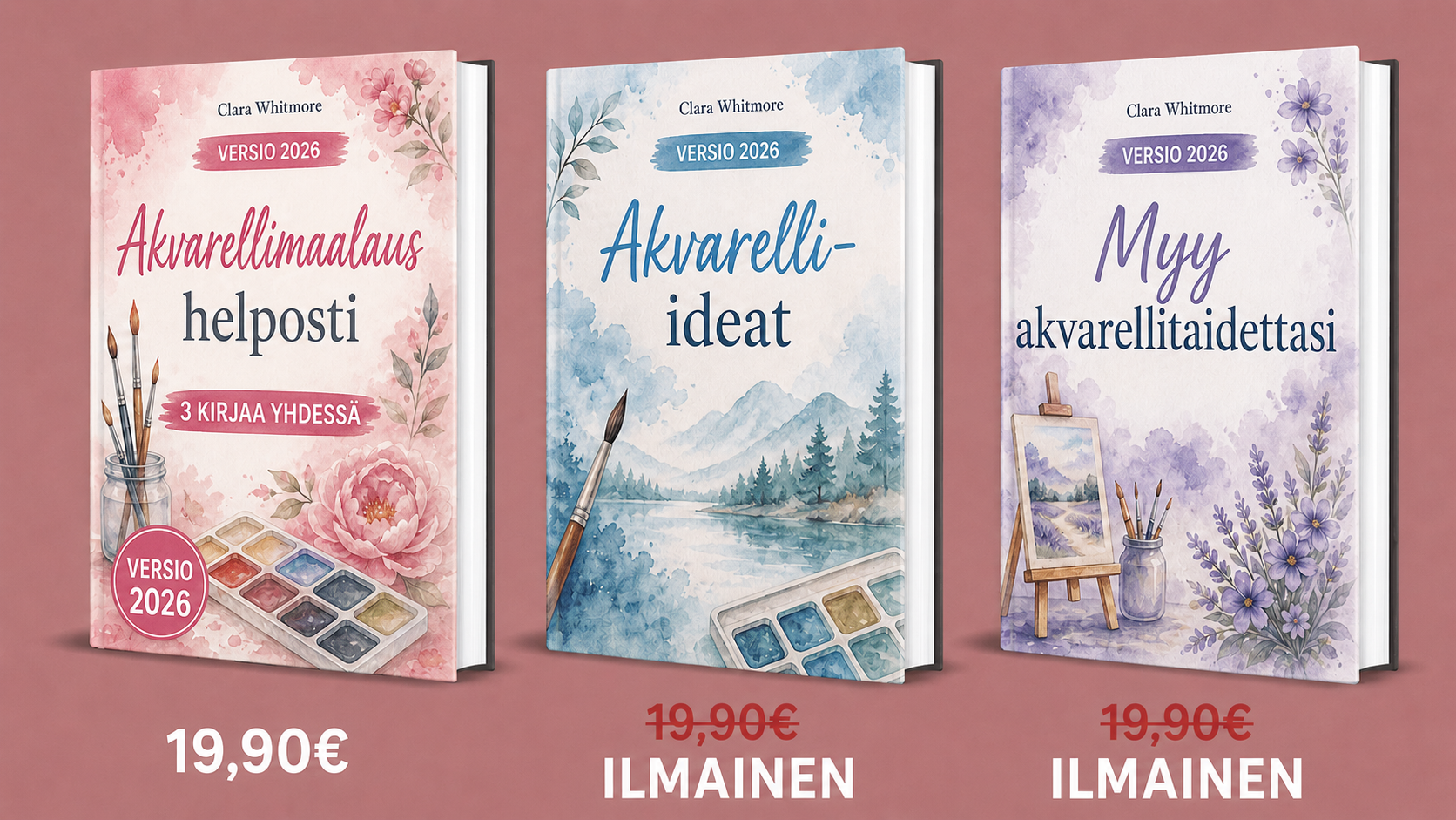Akvarellimaalaus Helposti – 3 Kirjaa Yleiskatsaus