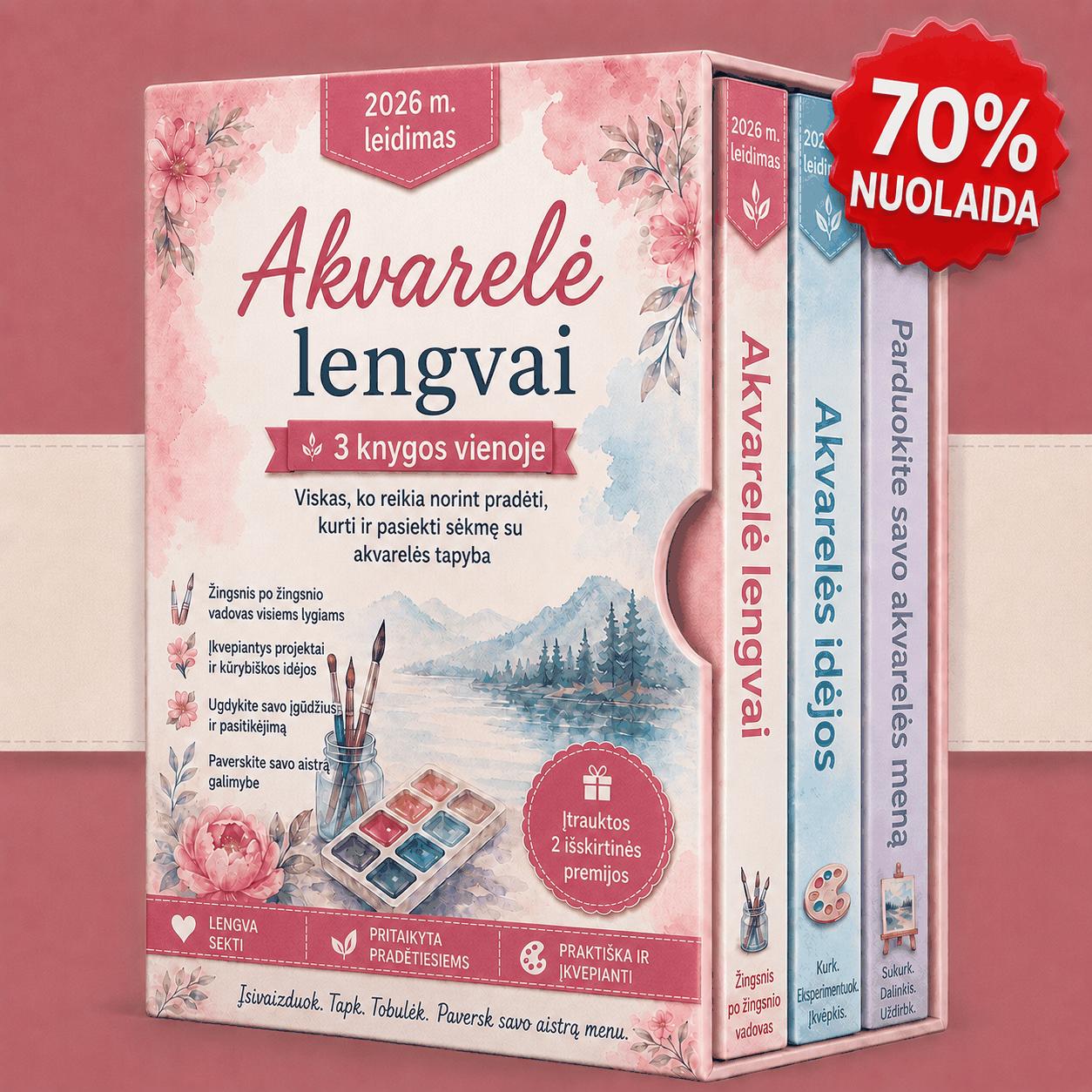 Akvarelės tapybos rinkinys