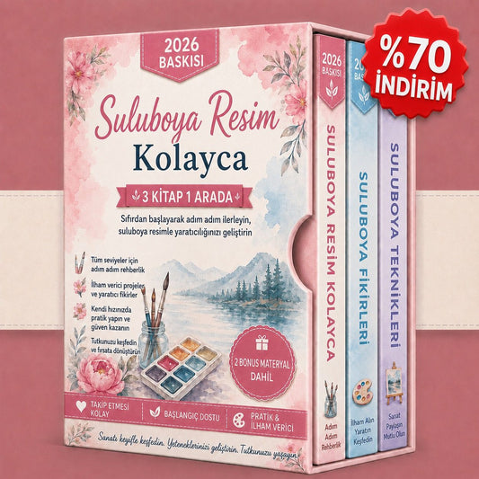 Kolay Suluboya – 3 Kitap 1 Arada