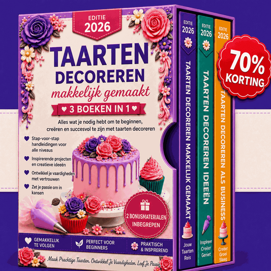 Taartdecoratie Makkelijk Gemaakt – 3-in-1 Bundel