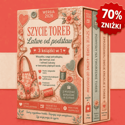 Szycie Torebek Łatwe i Przyjemne – 3 Książki w 1