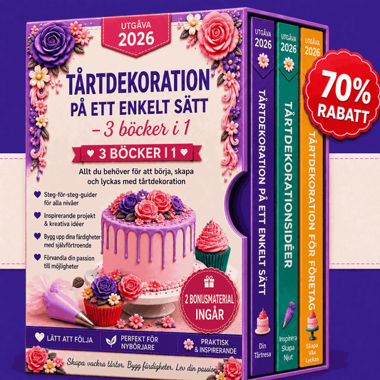 Tårtdekorering på ett enkelt sätt – 3-i-1-paket