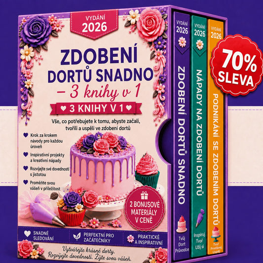 Zdobení dortů snadno a rychle – Sada 3 v 1