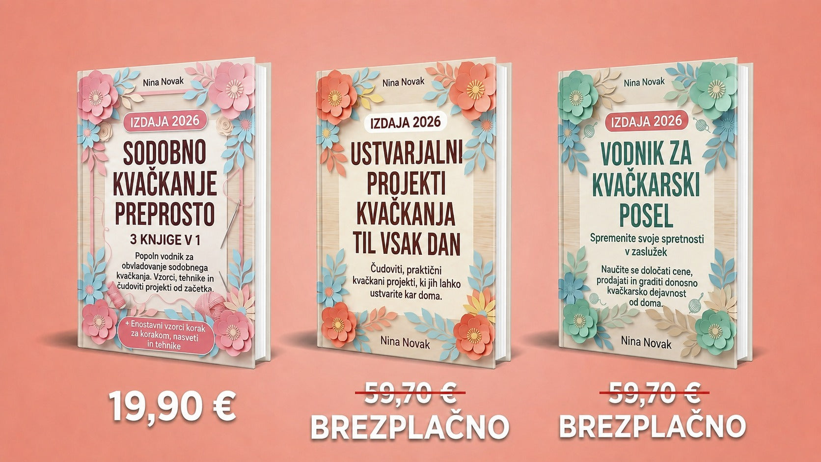 Sodobno Kvačkanje – 3&nbsp;Knjige v 1