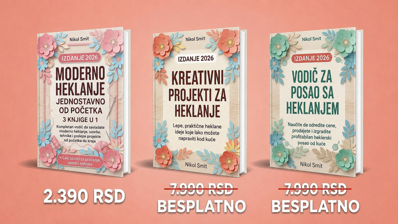 Savremeno Heklanje – 3&nbsp;Knjige u 1