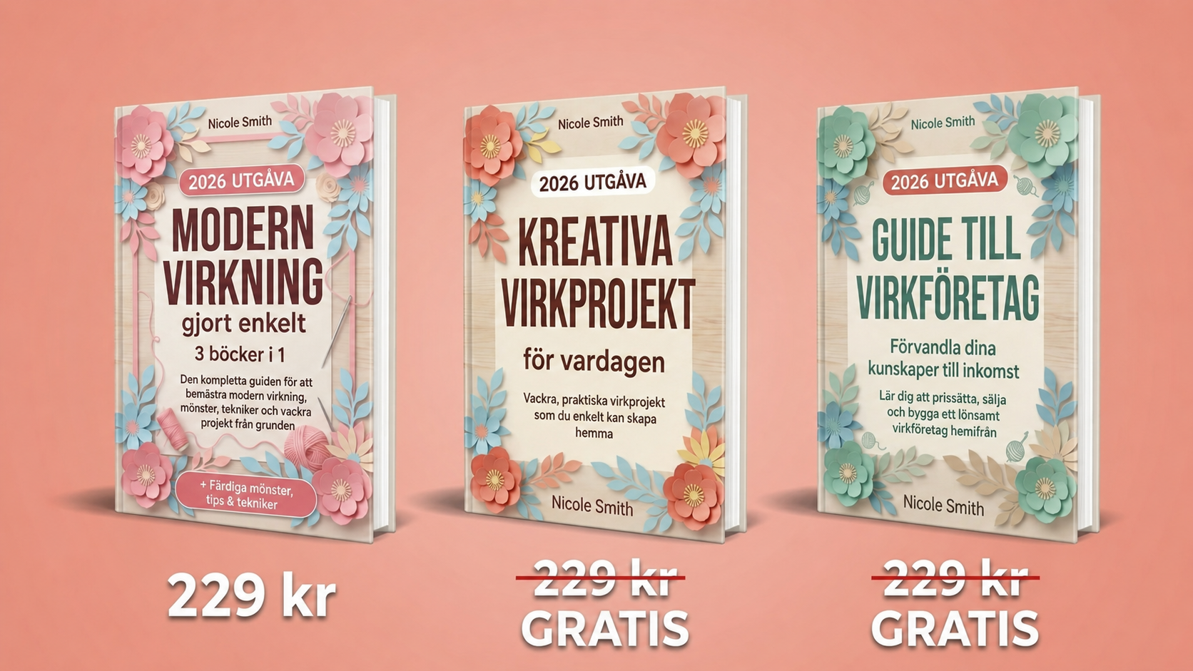 Modern Virkning 3 Böcker Bundle Översikt