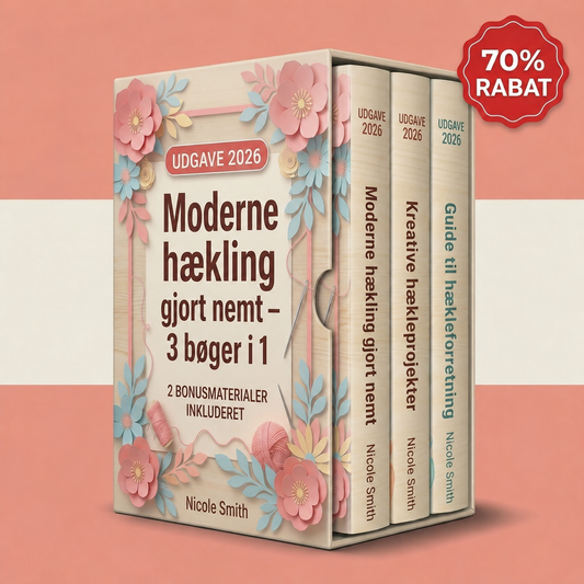 Moderne Hækling Gjort Let – 3 Bøger i 1