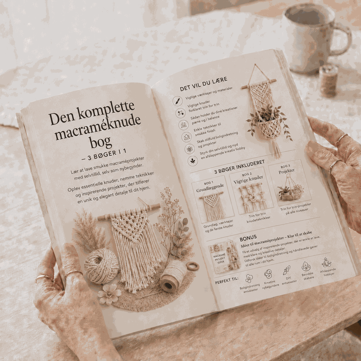 Indvendig forhåndsvisning af makraméguiden