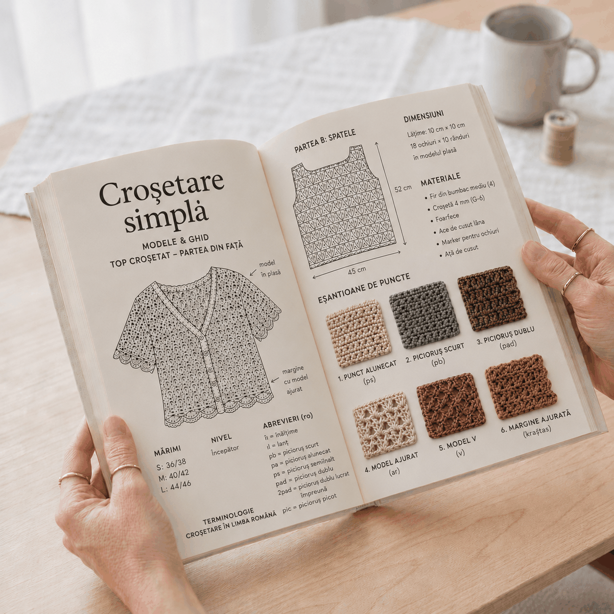 Croșetat Modern cu Ușurință – interior carte