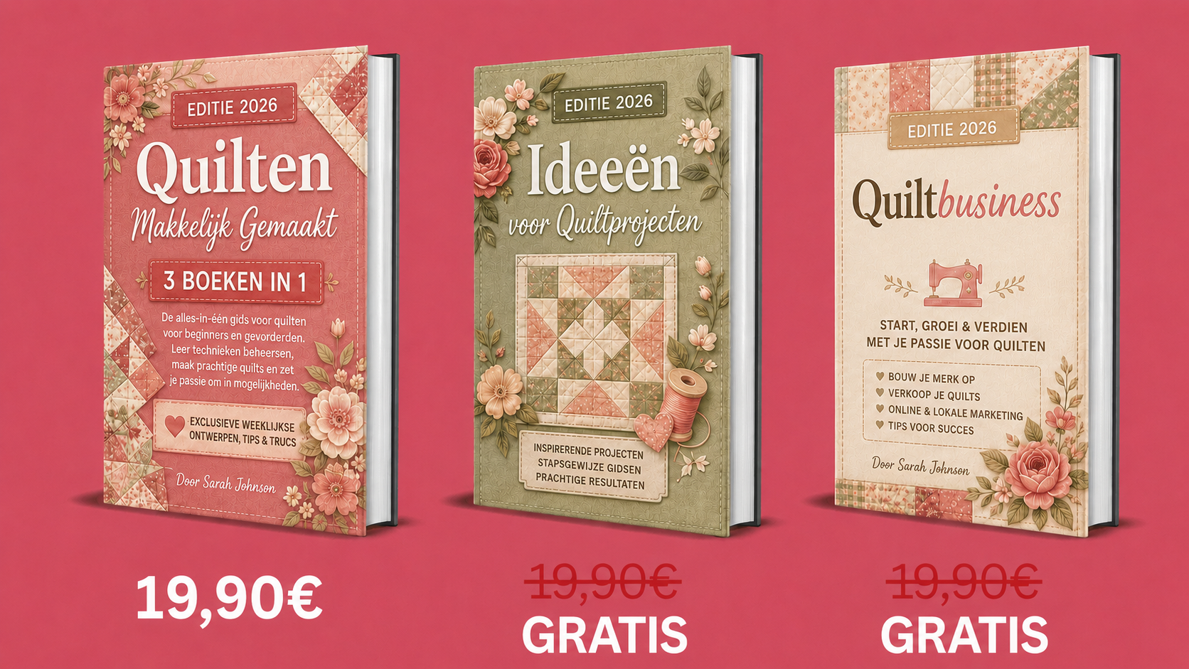 Quilten Eenvoudig Gemaakt – Overzicht 3 Boeken