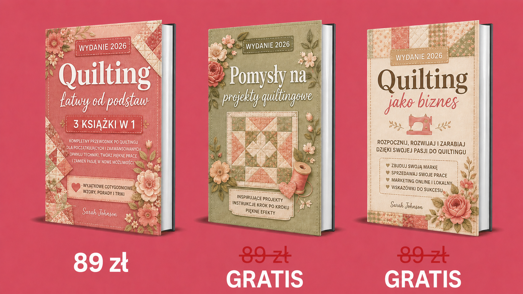 Quilting Bez Tajemnic – Przegląd 3 Książek