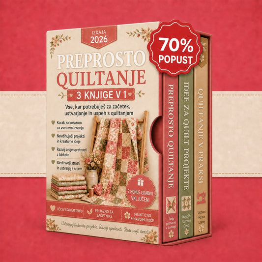Krpanje in Prešivanje – Enostavno in hitro – Paket 3 v 1