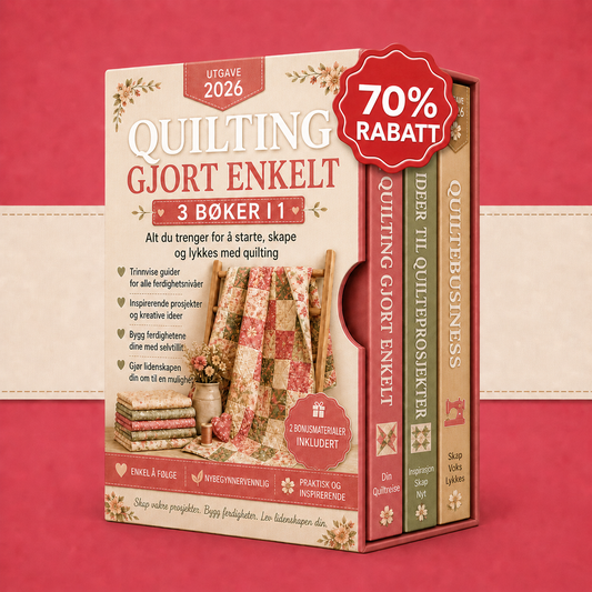 Quilting Gjort Enkelt – 3 Bøker i 1