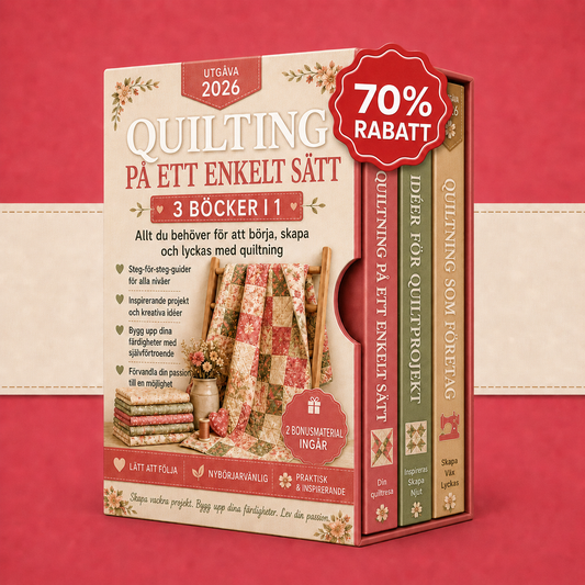 Quilting Gjort Enkelt – 3 Böcker i 1