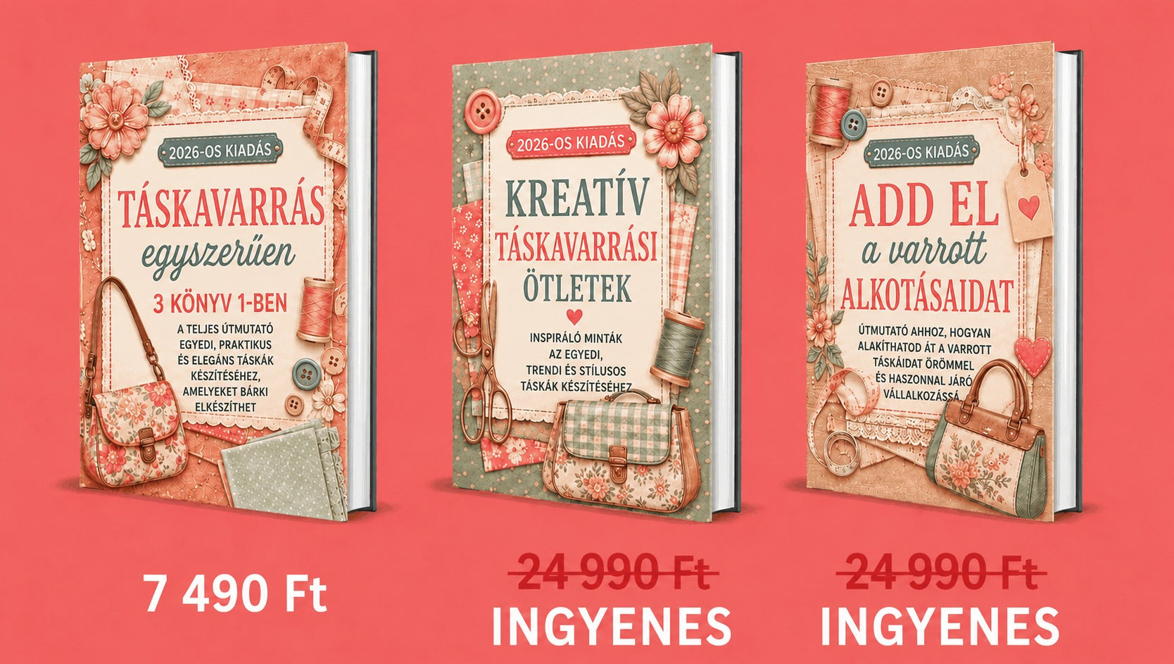 Tre bøger i pakken