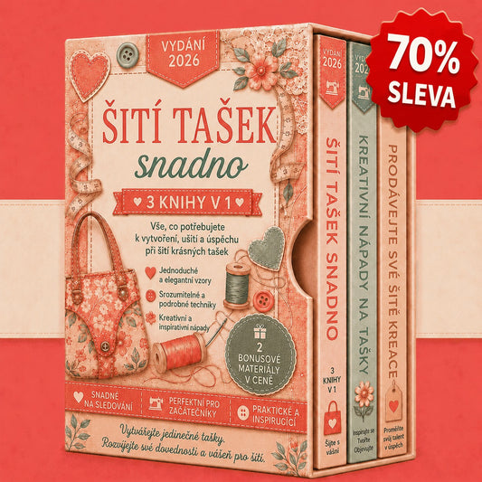 Šijte tašky snadno – Sada 3 v 1