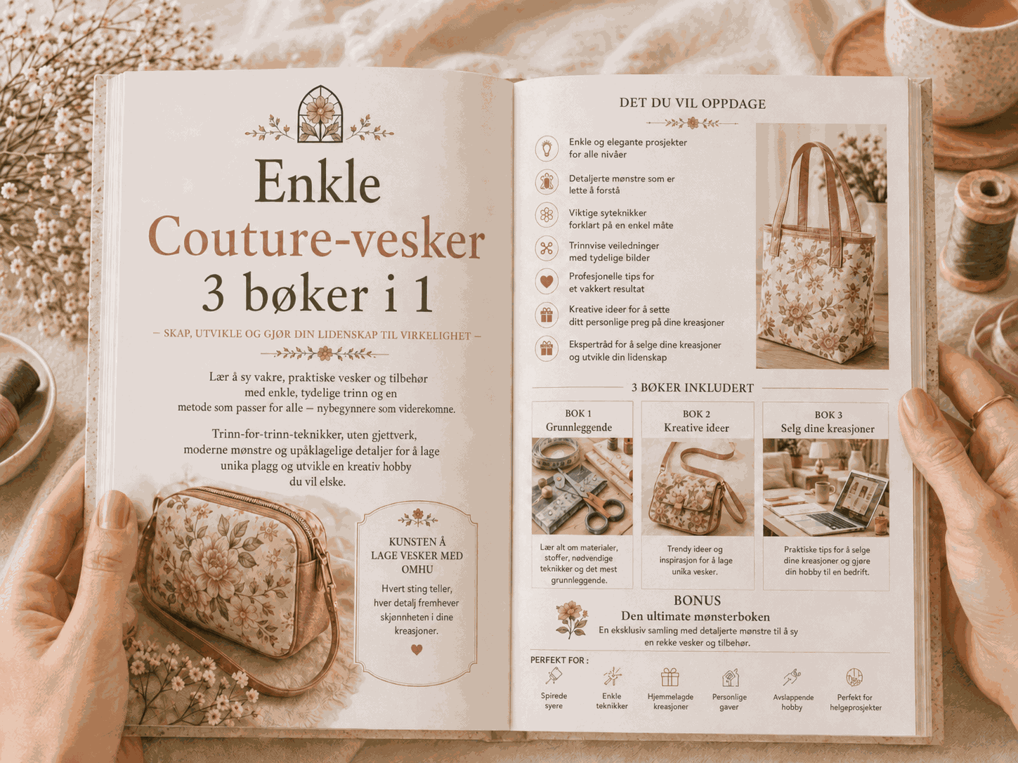 Innblikk i veskesyingsveiledningen